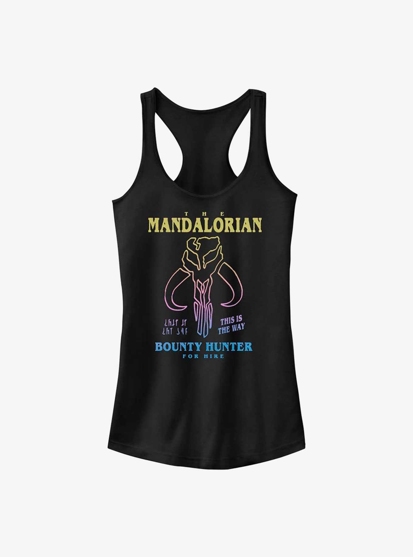 Star Wars The Mandalorian Bounty Hunter Girls Tank, BLACK, hi-res