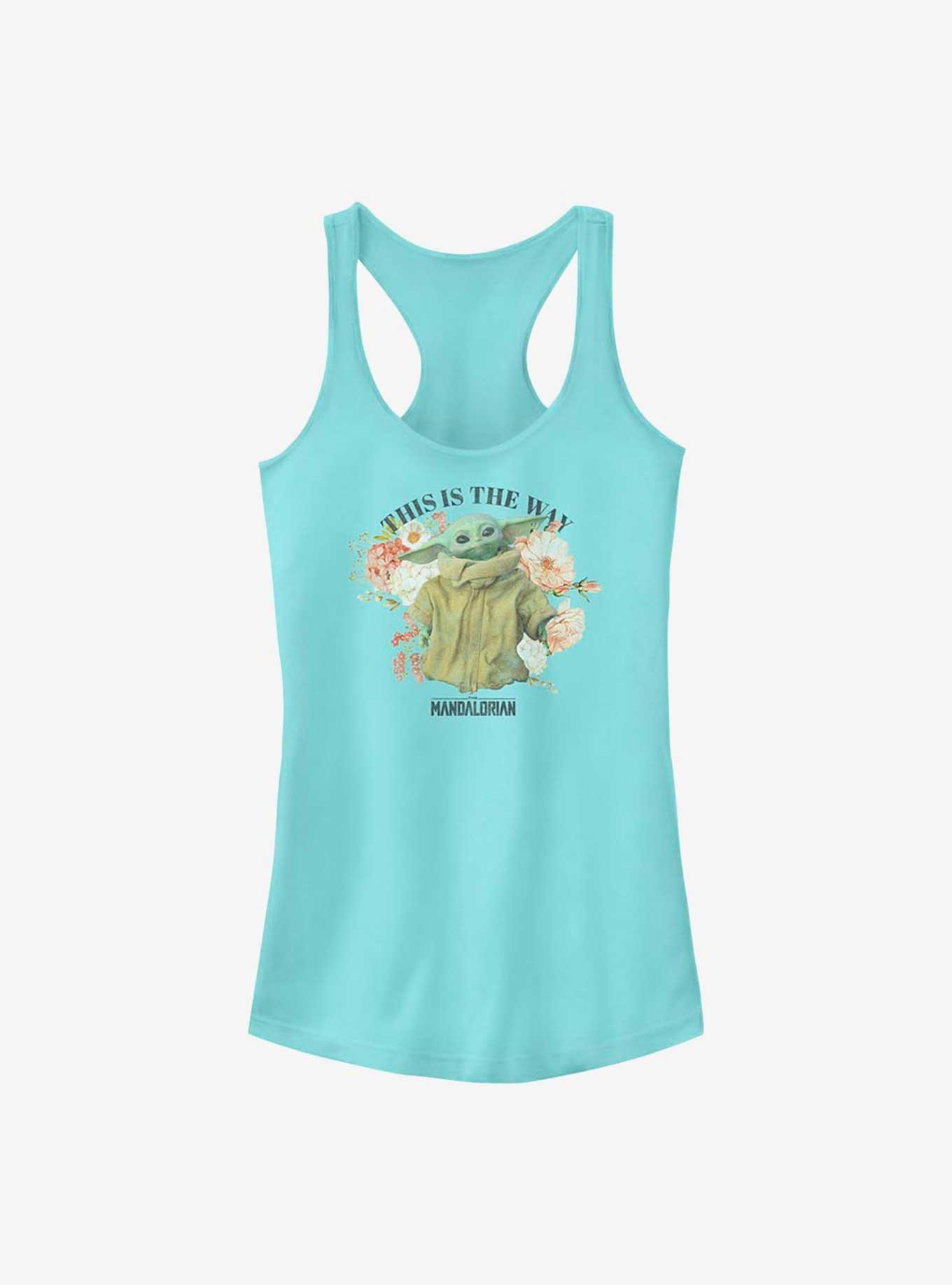 Star Wars The Mandalorian Floral Child Girls Tank