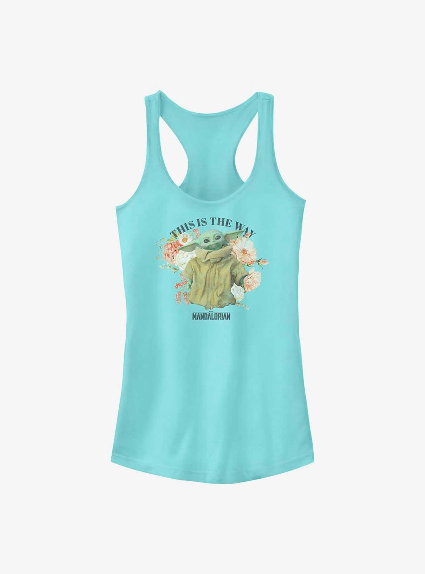 Star Wars The Mandalorian Floral Child Girls Tank, CANCUN, hi-res