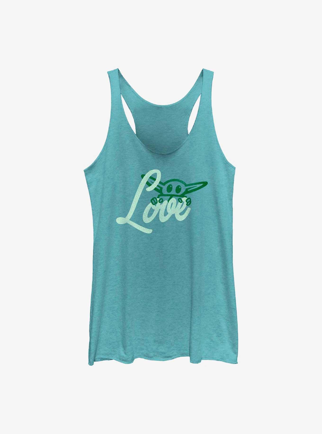 Star Wars The Mandalorian Valentine's Day Star Love Girls Tank, TAHI BLUE, hi-res