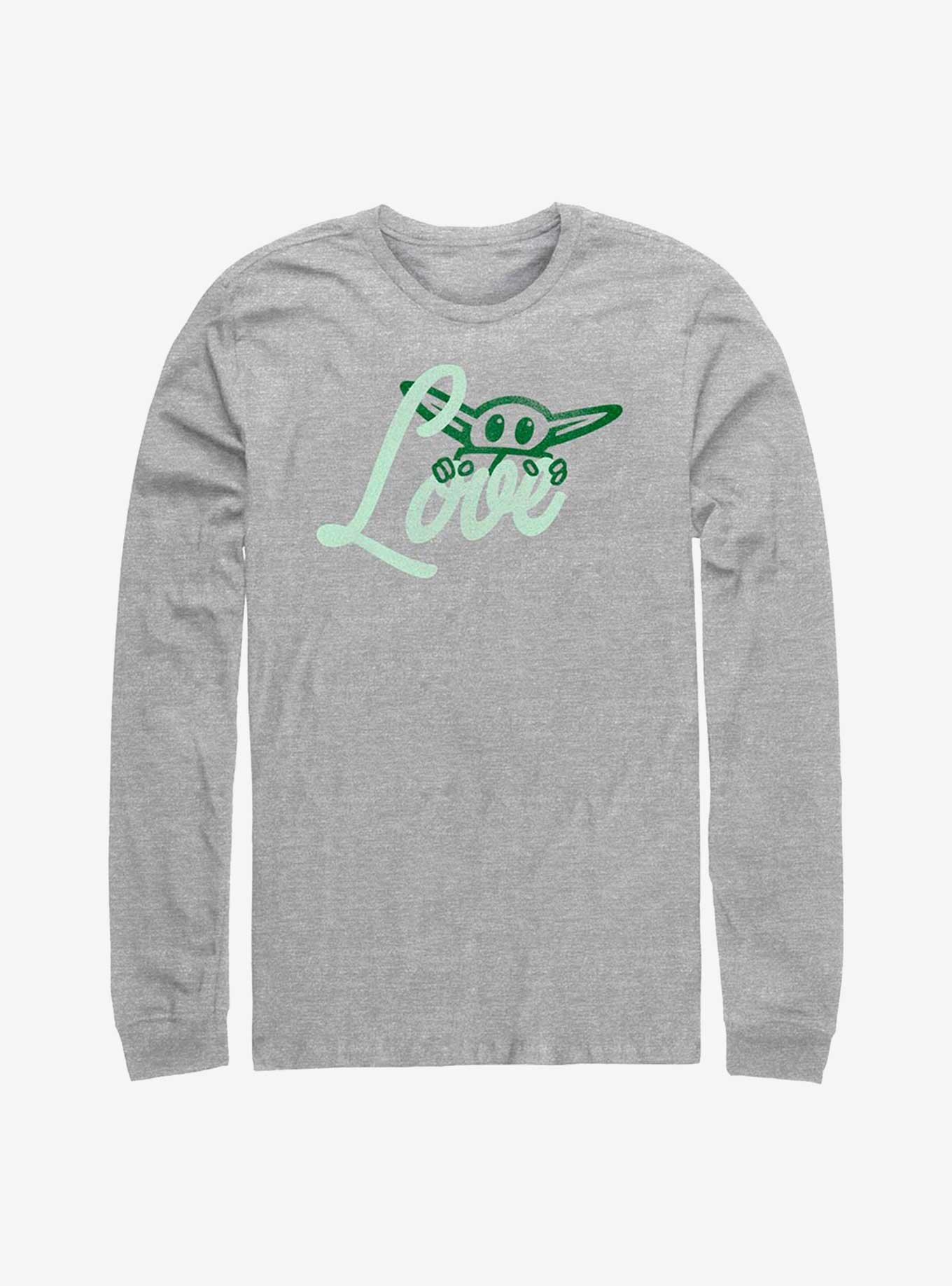 Star Wars The Mandalorian Star Love Long-Sleeve T-Shirt, ATH HTR, hi-res