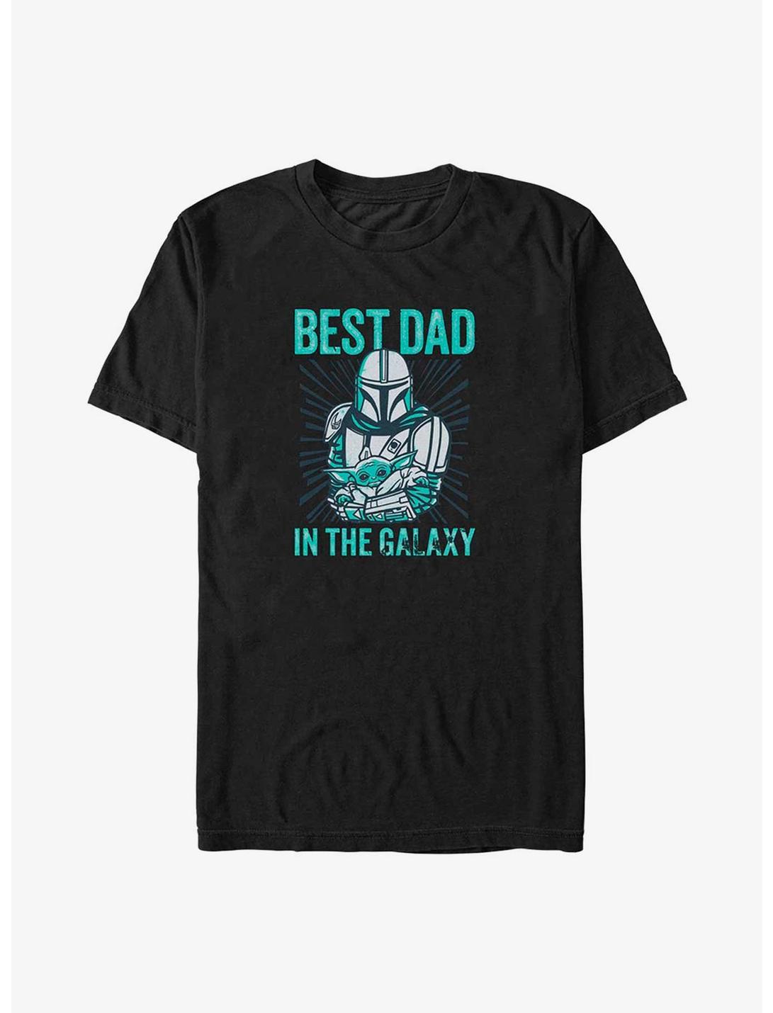 Star Wars The Mandalorian Father's Day Mando Best Dad T-Shirt, BLACK, hi-res