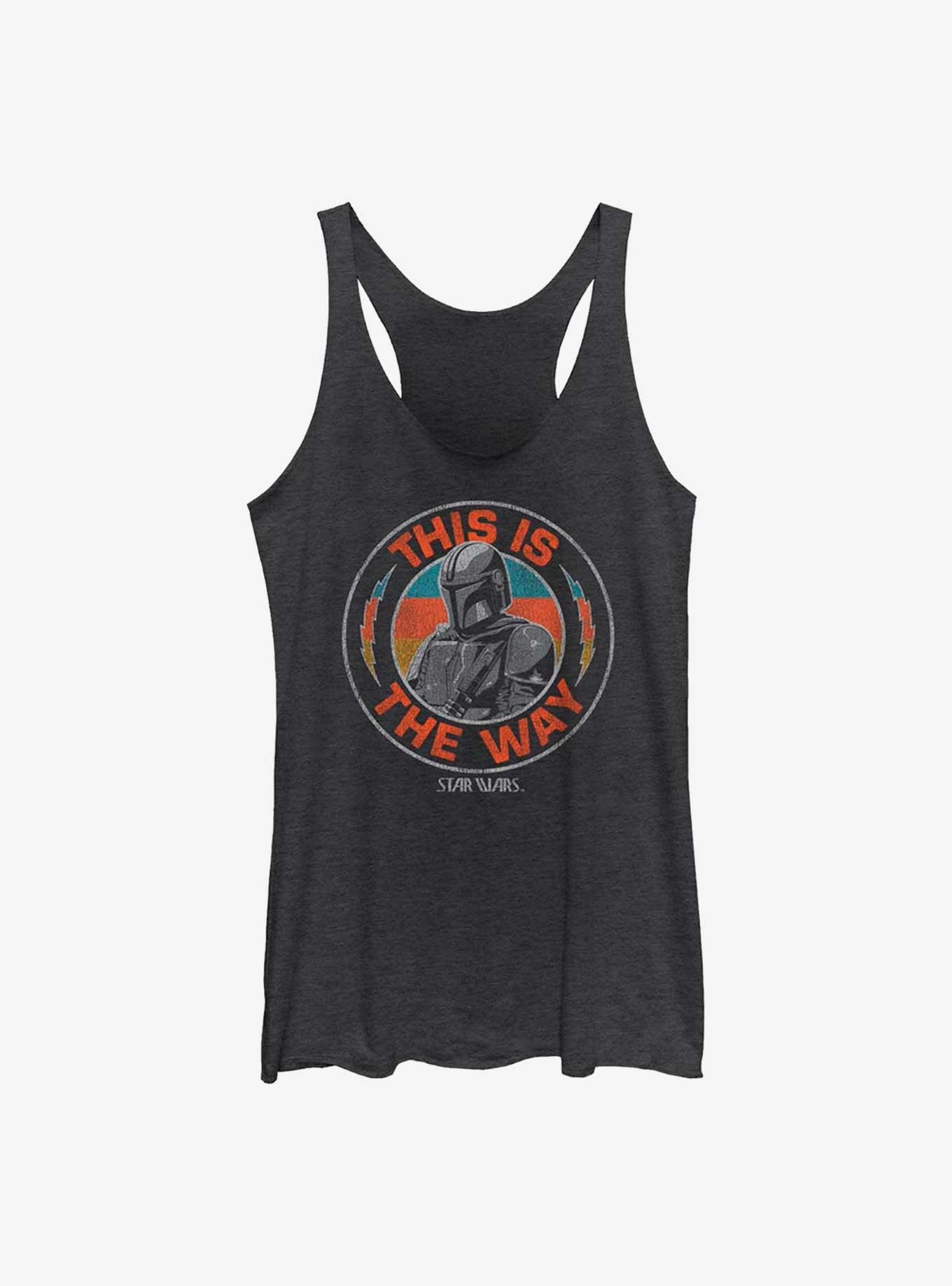 Star Wars The Mandalorian Mando Way Girls Tank, BLK HTR, hi-res