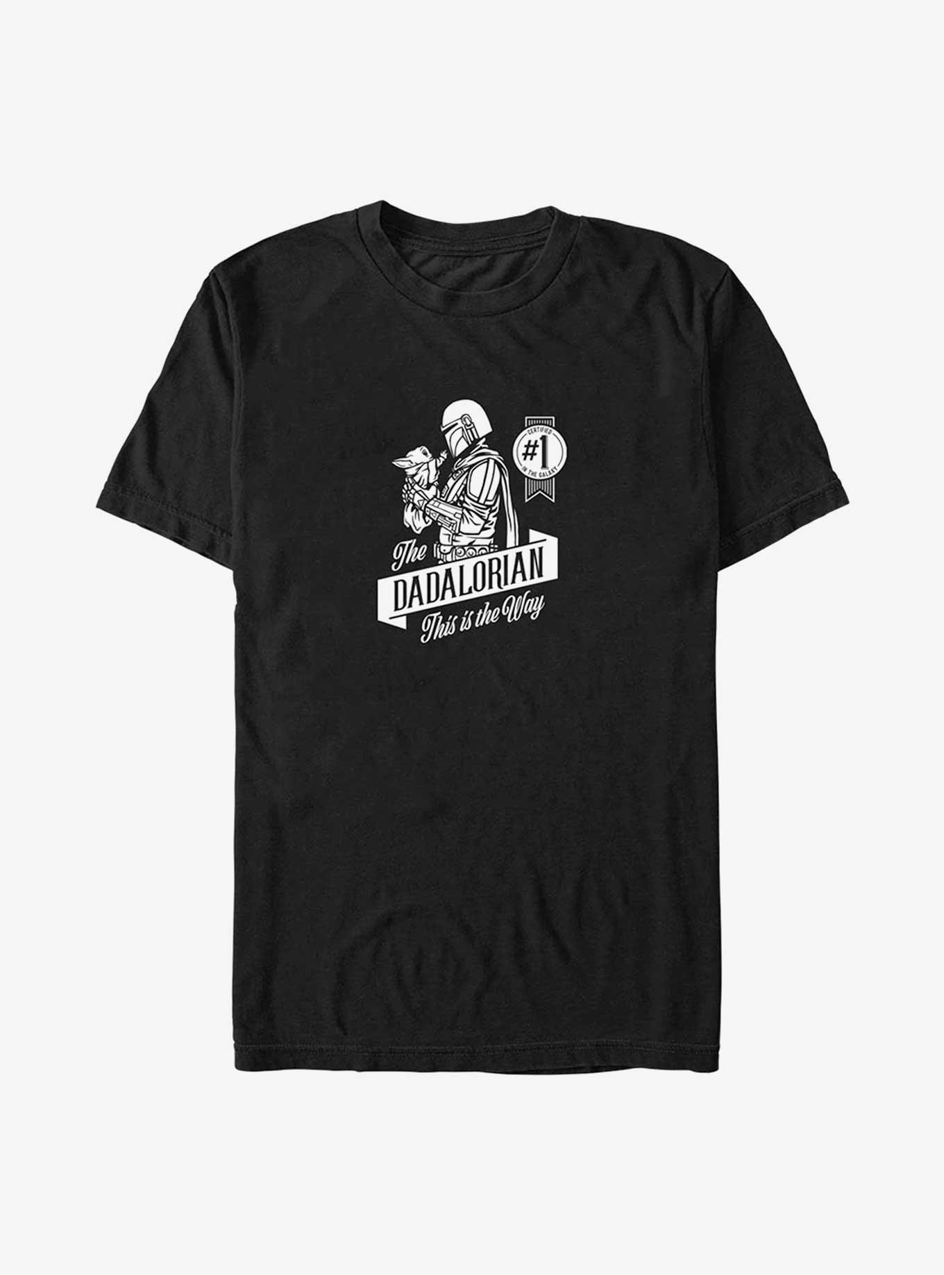 Star Wars The Mandalorian Father's Day Dad and Grogu T-Shirt, BLACK, hi-res