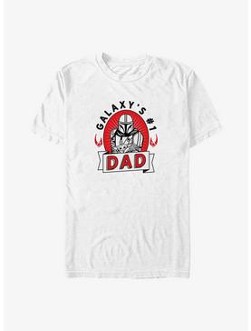 Star Wars The Mandalorian Father's Day Galaxy's Number One Dad T-Shirt, WHITE, hi-res