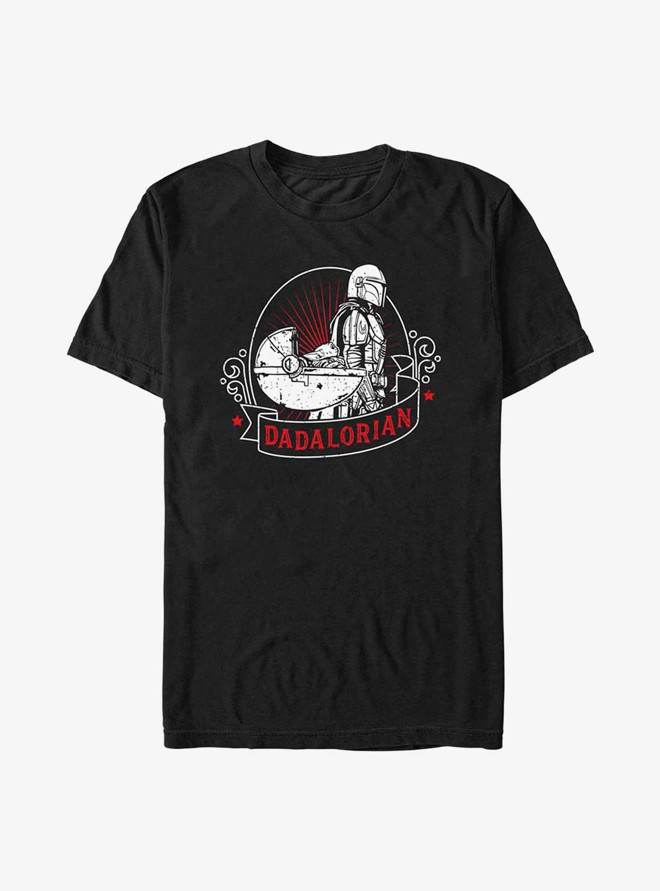 Star Wars The Mandalorian Father's Day Grogu and Dadalorian T-Shirt, BLACK, hi-res