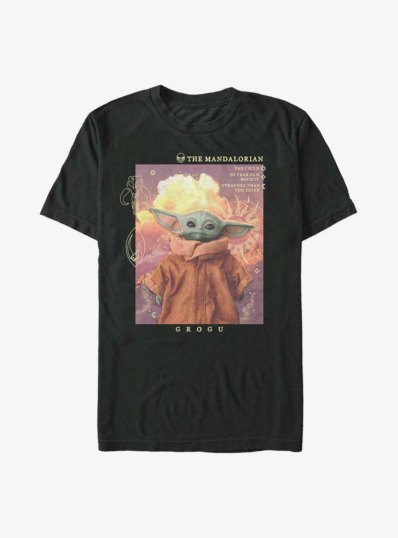 Star Wars The Mandalorian Grogu Celestial T-Shirt, BLACK, hi-res