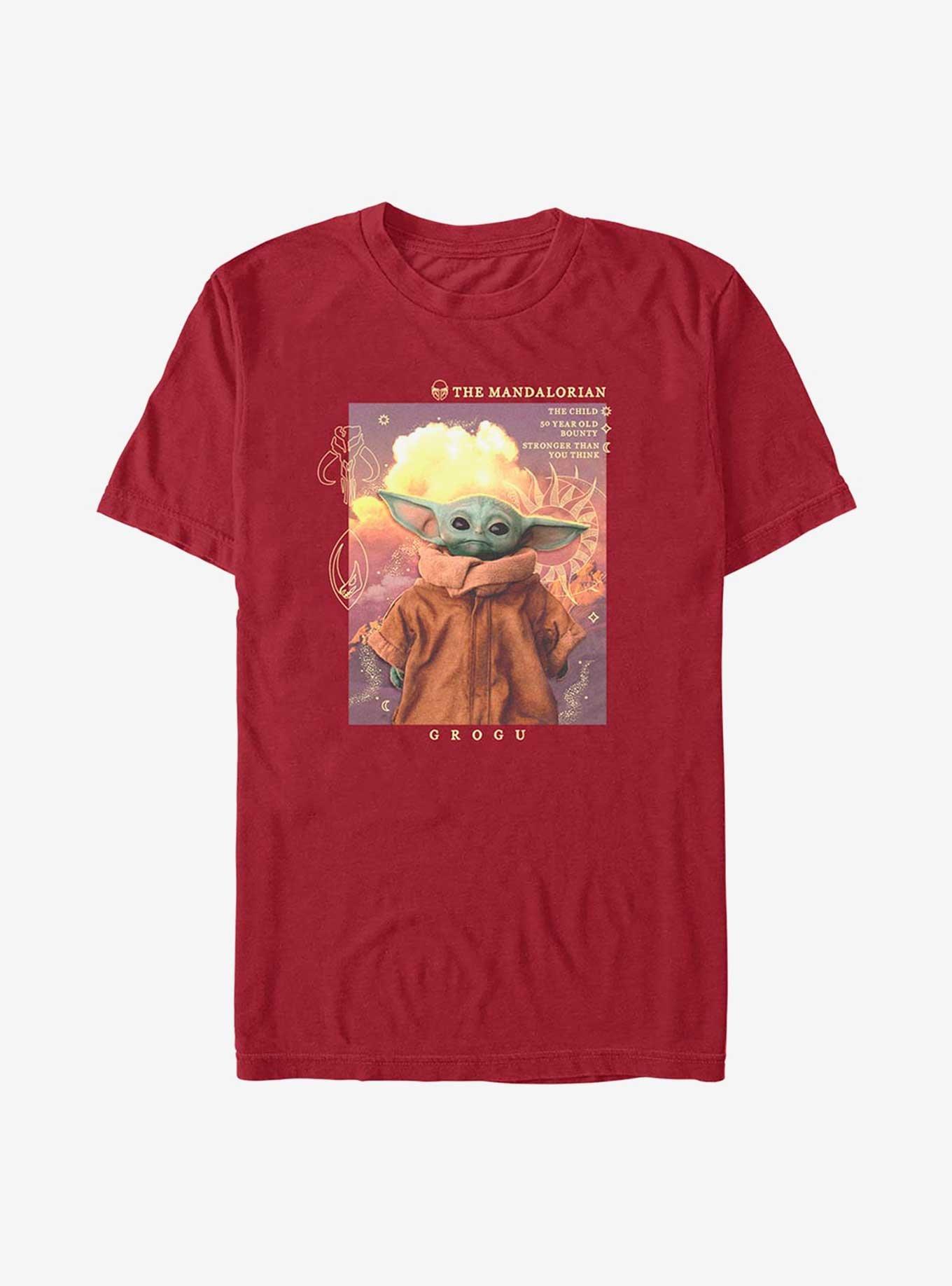 Star Wars The Mandalorian Grogu Celestial T-Shirt, CARDINAL, hi-res