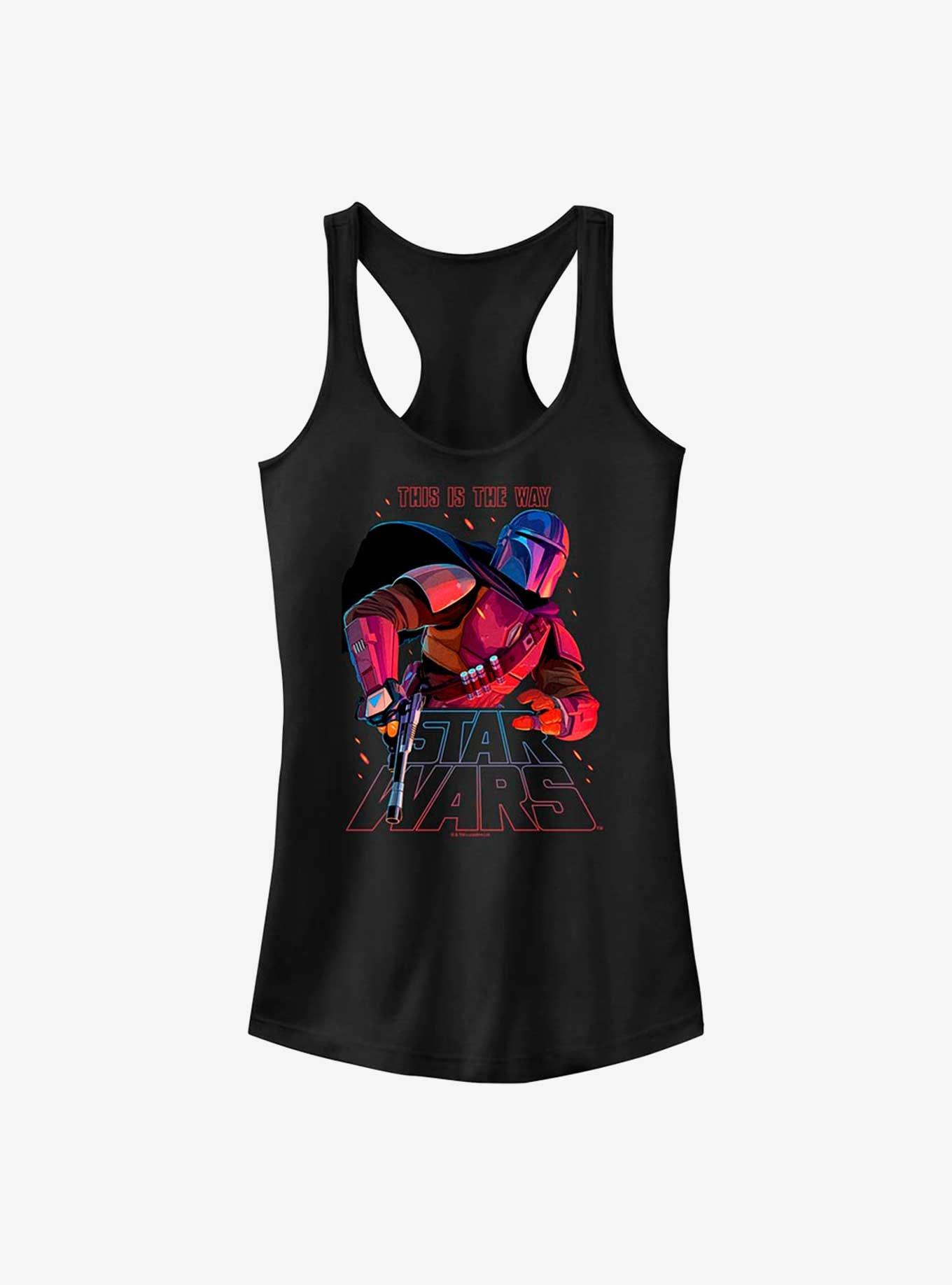 Star Wars The Mandalorian Night Ranger Girls Tank, BLACK, hi-res