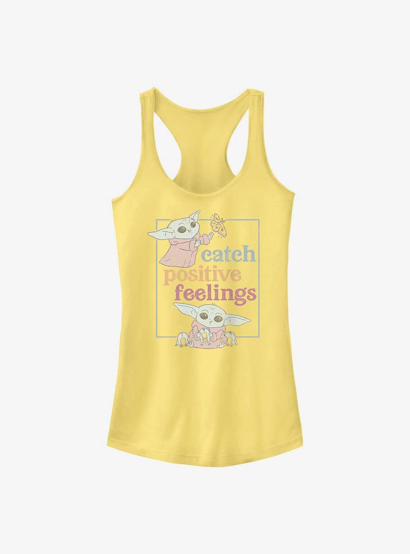 Star Wars The Mandalorian Positive Feelings Girls Tank, BANANA, hi-res