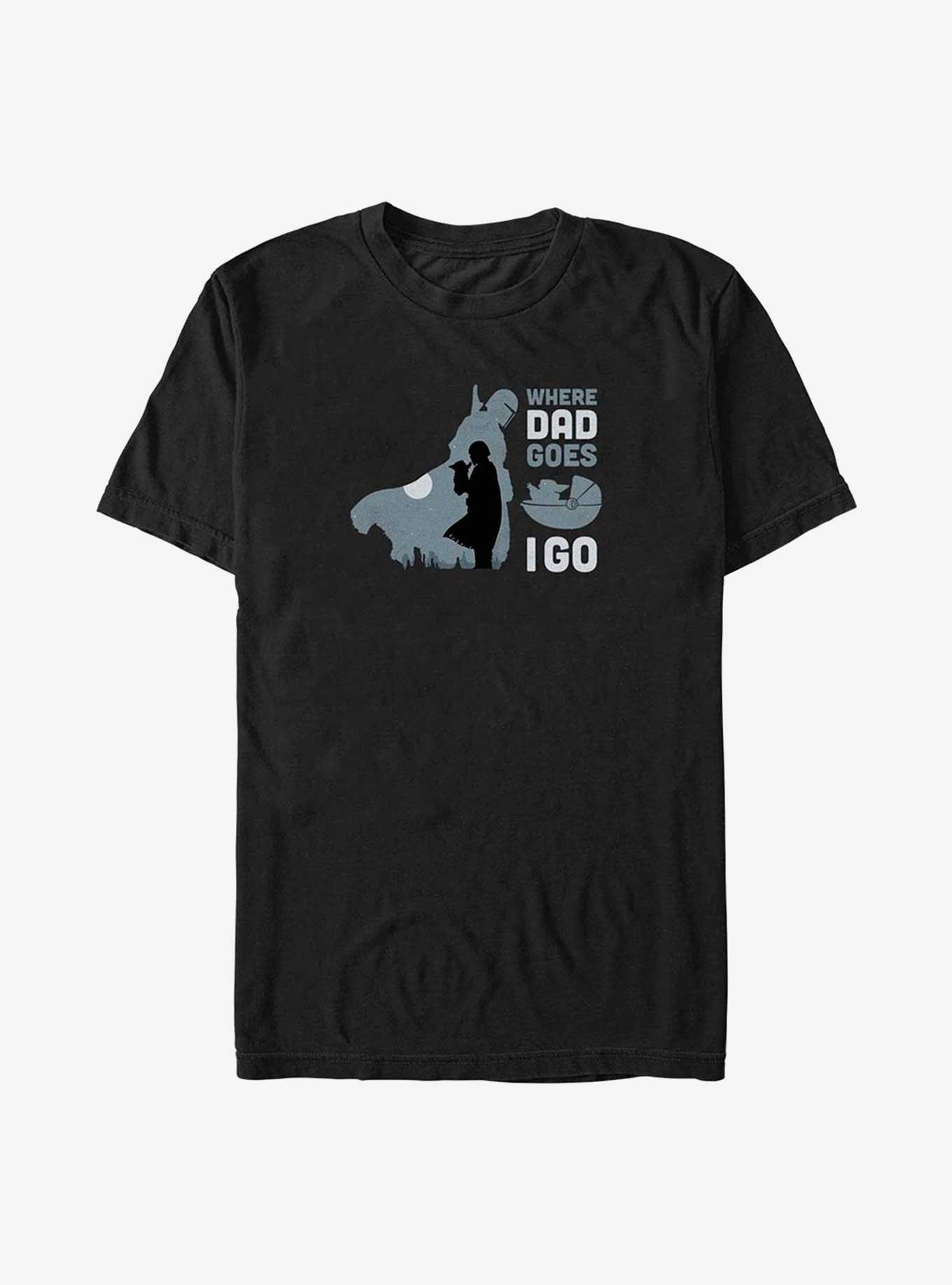 Star Wars The Mandalorian Father's Day Grogu Follows T-Shirt, , hi-res
