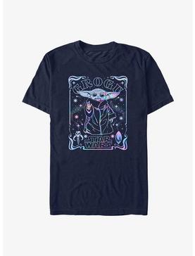 Star Wars The Mandalorian Grogu Holographic T-Shirt, NAVY, hi-res