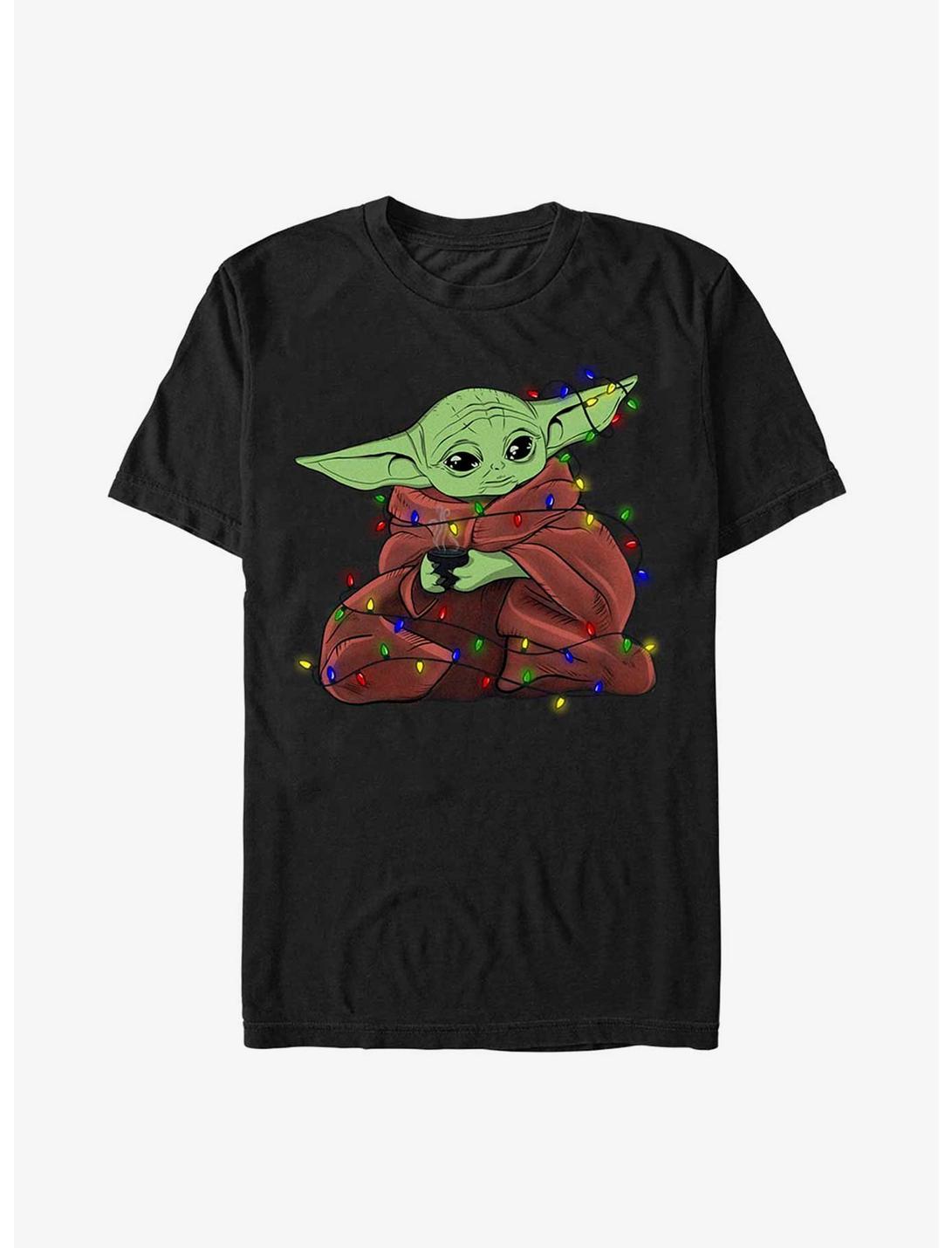 Star Wars The Mandalorian Grogu Lights T-Shirt, BLACK, hi-res