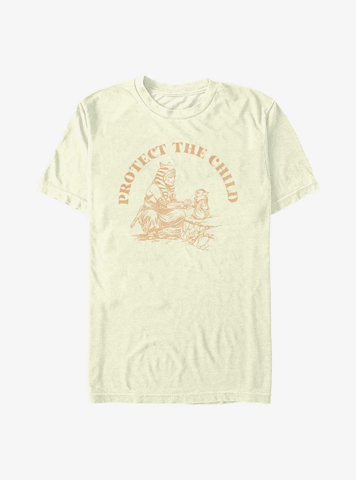 Star Wars The Mandalorian Ahsoka Protect The Child T-Shirt, NATURAL, hi-res