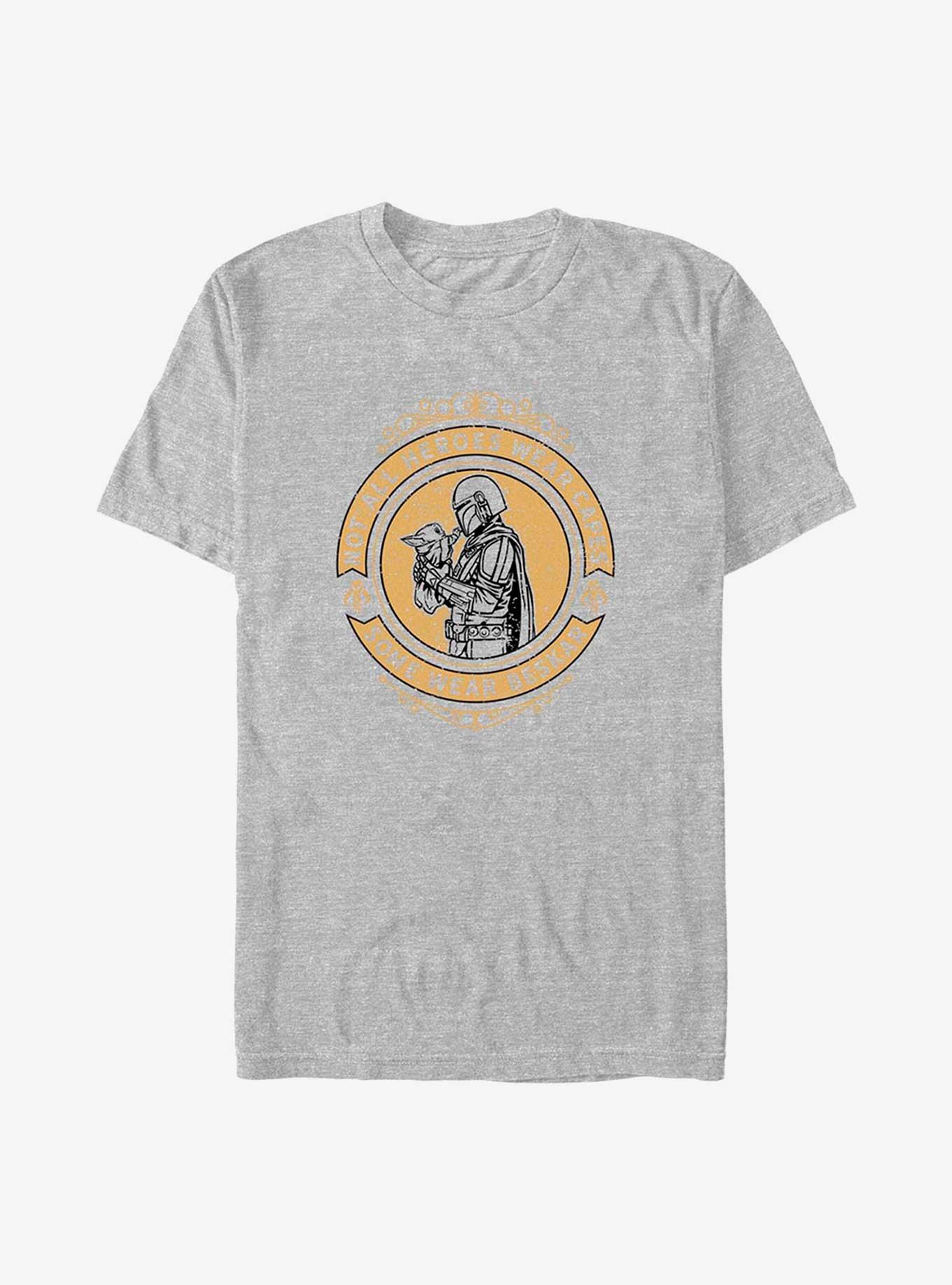 Star Wars The Mandalorian Not All Heroes Wear Capes T-Shirt, ATH HTR, hi-res