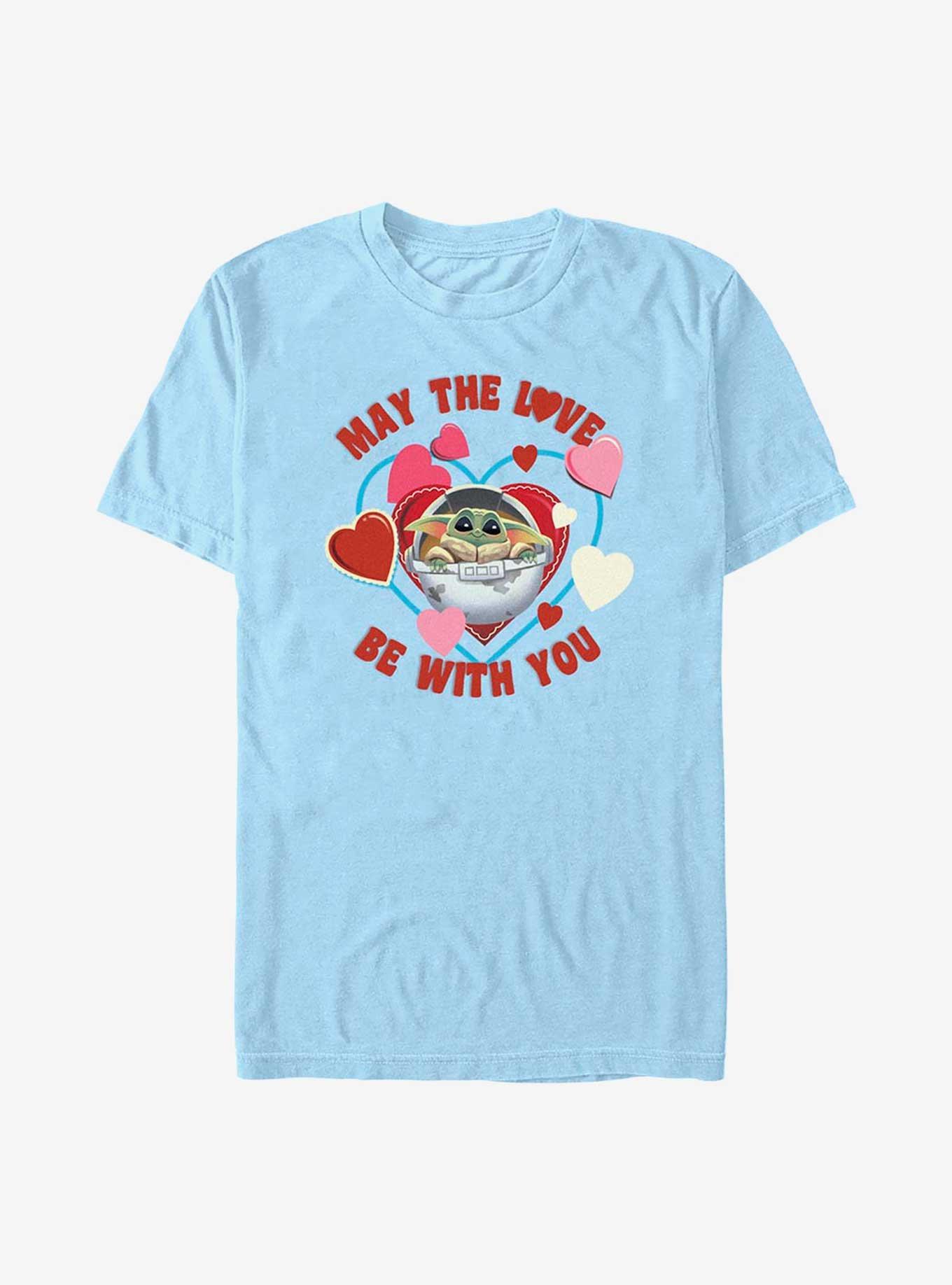 Star Wars The Mandalorian Valentine's Day Little Lover T-Shirt, LT BLUE, hi-res