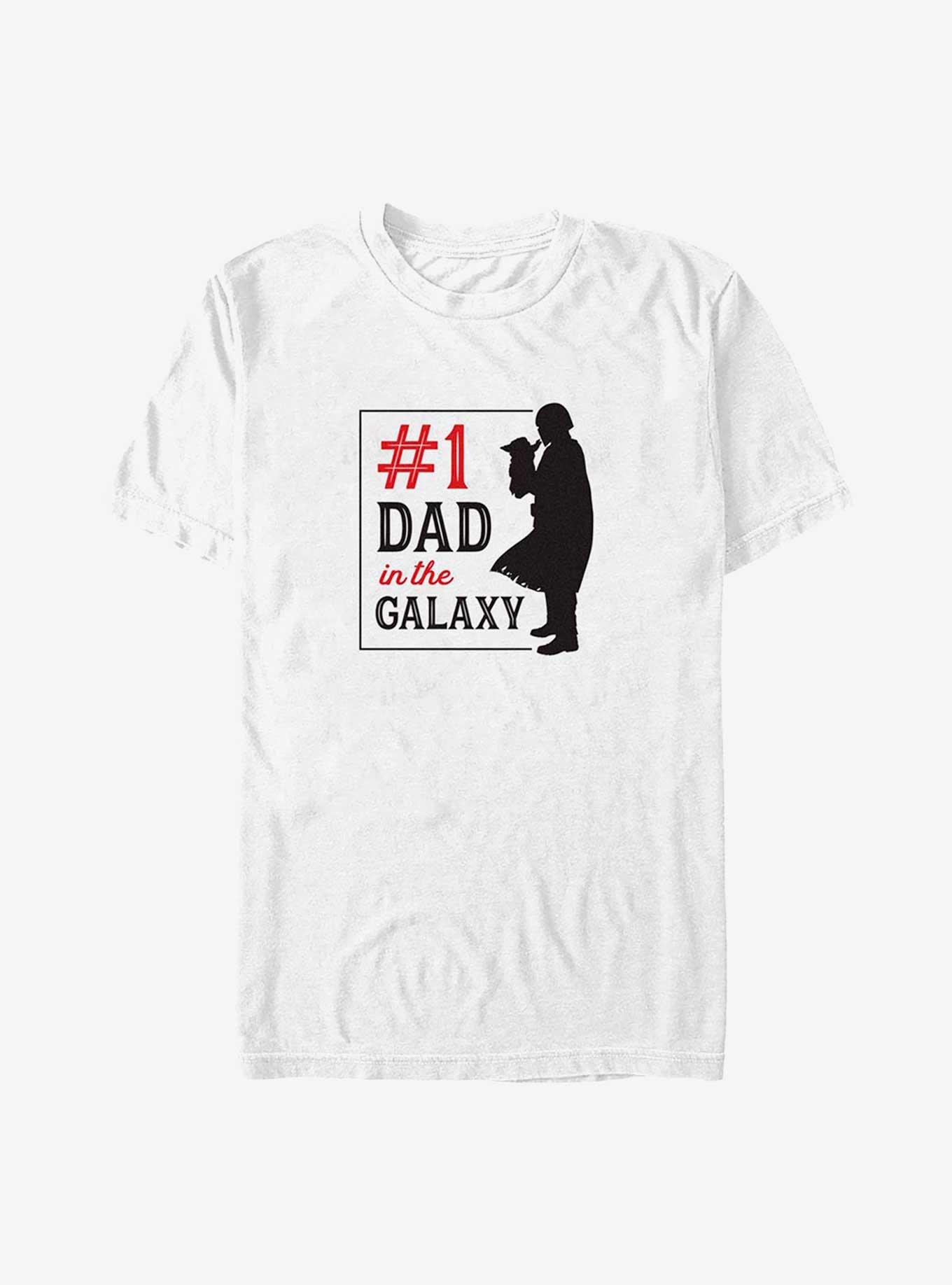 Star Wars The Mandalorian Mando Silhouette T-Shirt, WHITE, hi-res