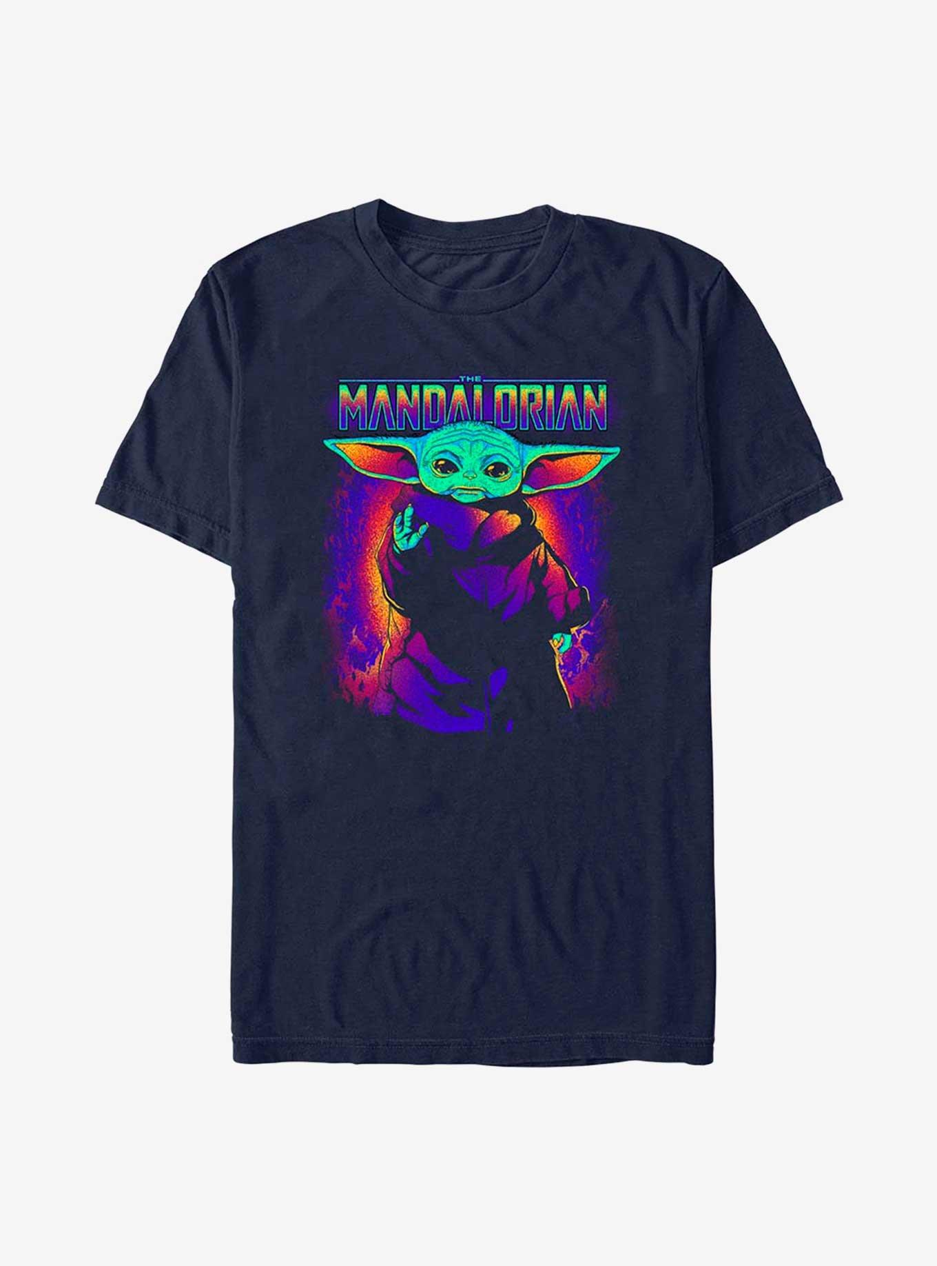 Star Wars The Mandalorian Neon Child T-Shirt, NAVY, hi-res