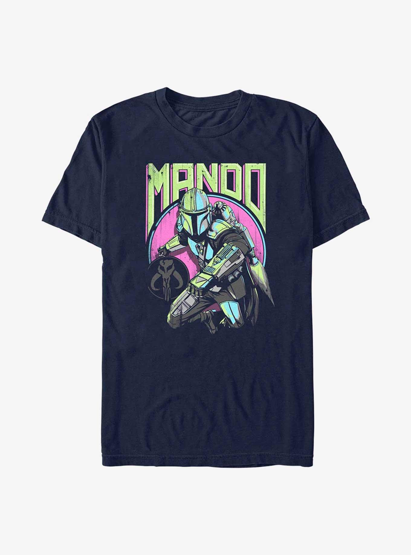 Star Wars The Mandalorian New Wave T-Shirt, NAVY, hi-res