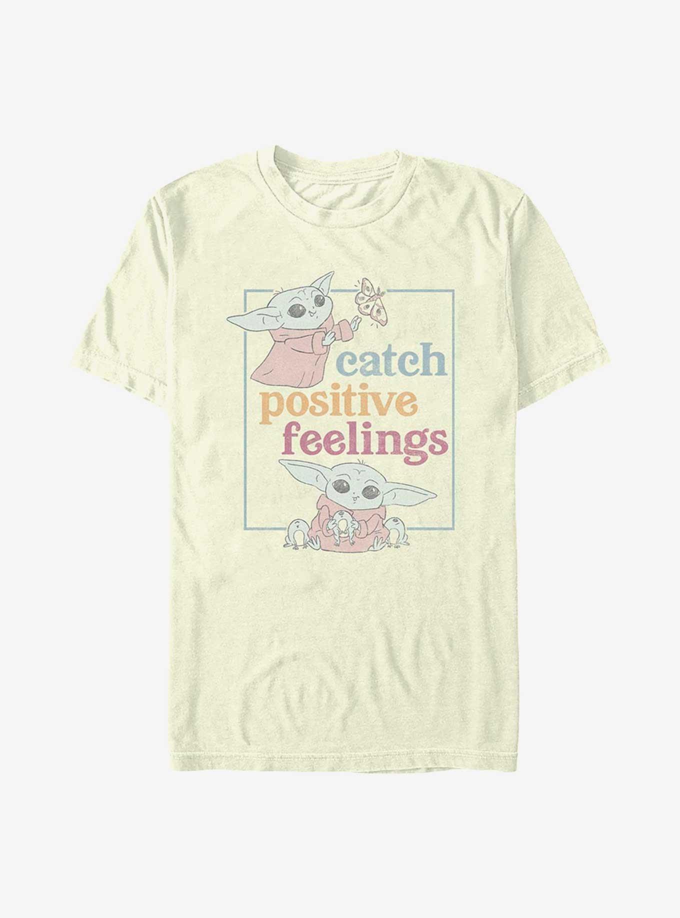Star Wars The Mandalorian Positive Feelings T-Shirt, NATURAL, hi-res