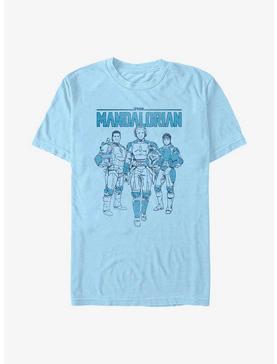 Star Wars The Mandalorian Super Crew T-Shirt, LT BLUE, hi-res