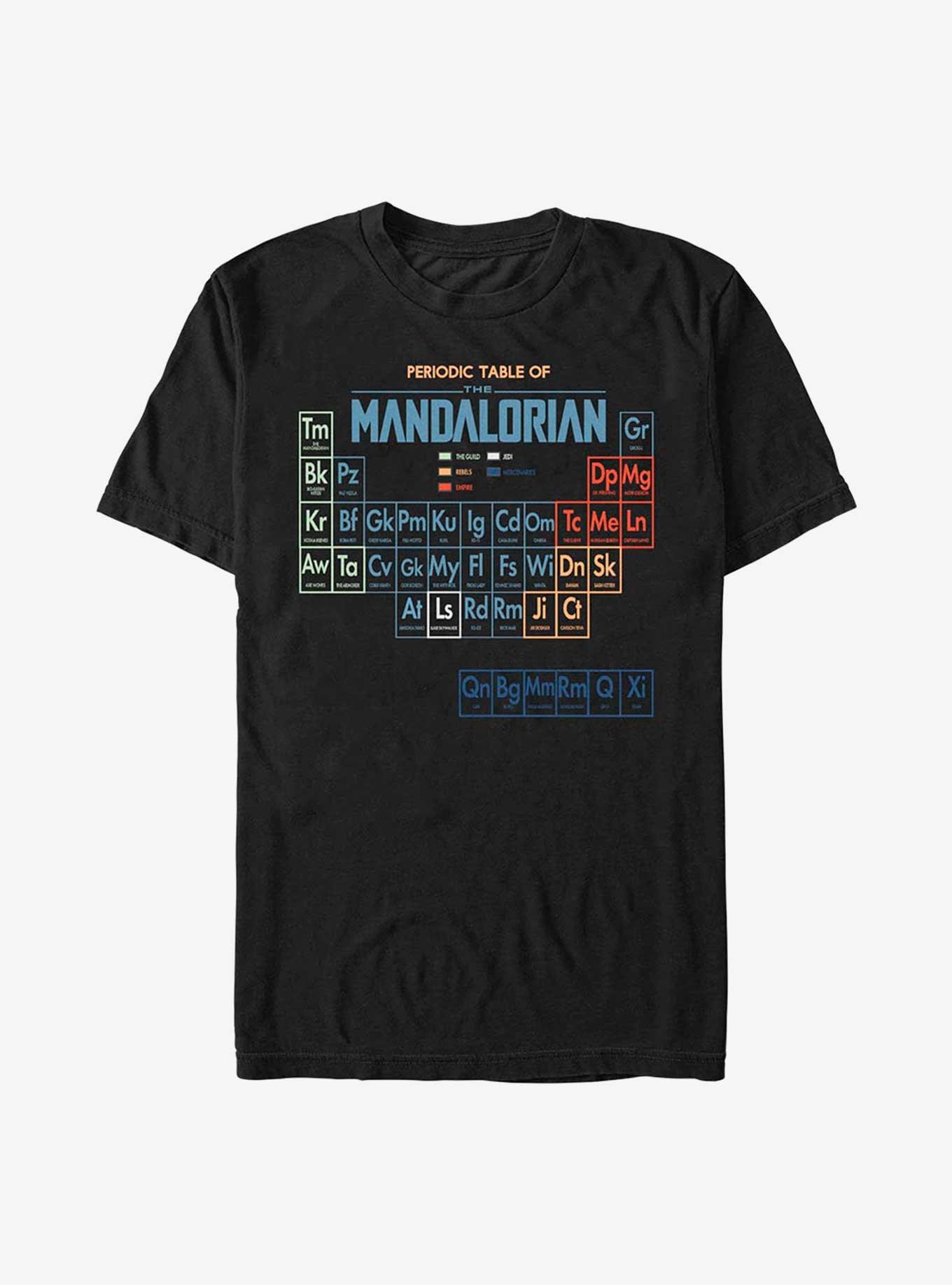 Star Wars The Mandalorian Table Of Mando T-Shirt, BLACK, hi-res