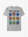 Star Wars The Mandalorian This Is The Way Helmets T-Shirt, ATH HTR, hi-res