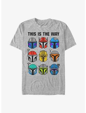 Star Wars The Mandalorian This Is The Way Helmets T-Shirt, ATH HTR, hi-res