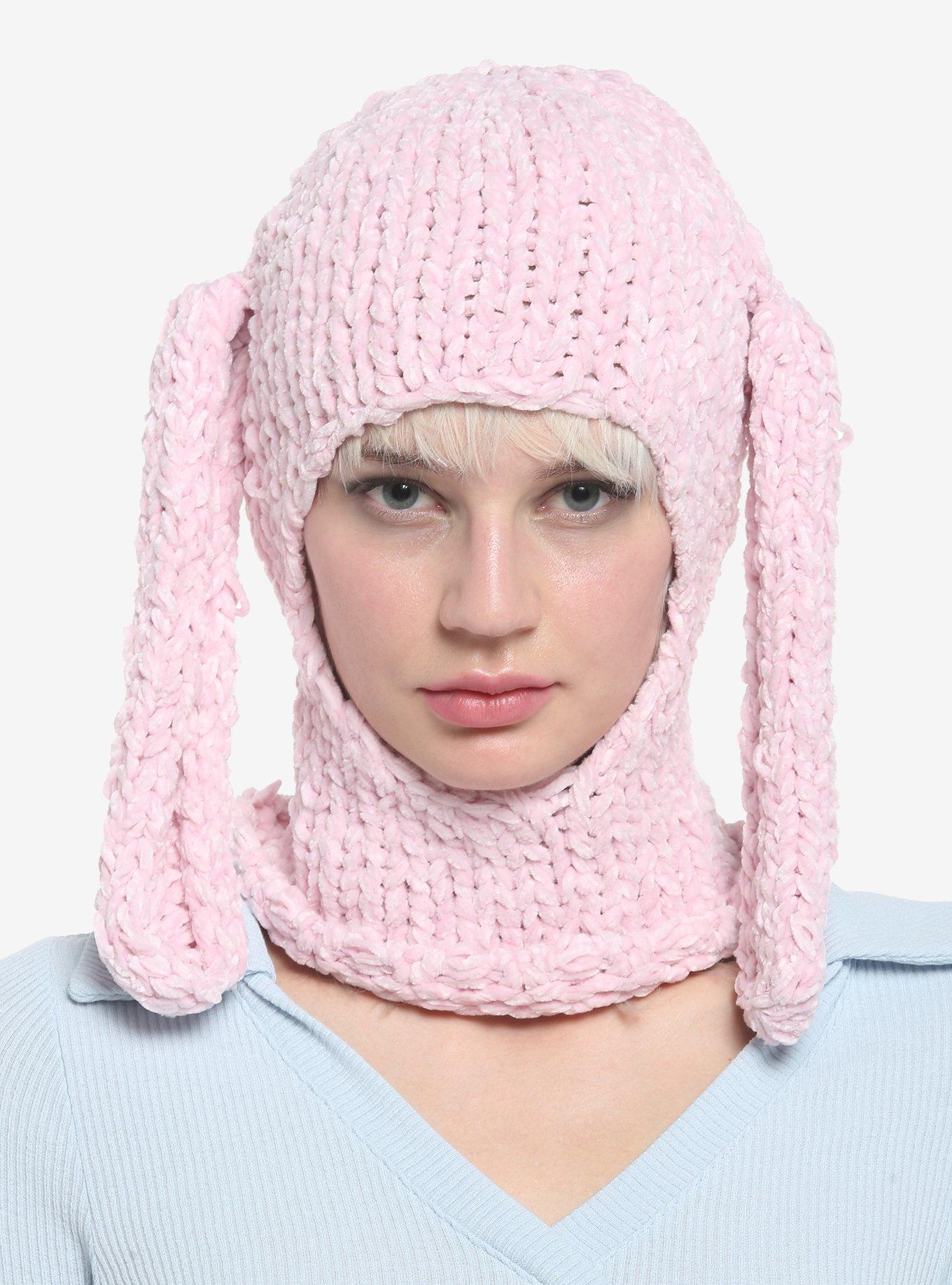 Pink Bunny 3D Balaclava, , hi-res