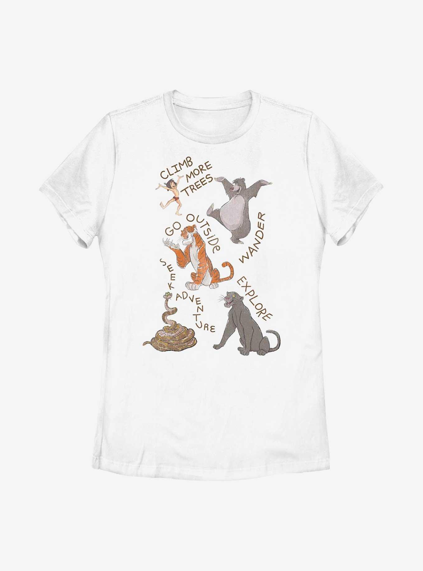 Disney The Jungle Book Jb Crayon Friends Womens T-Shirt, , hi-res