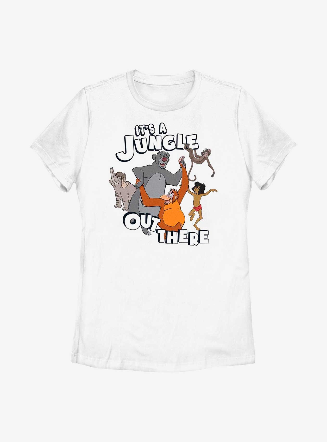 Disney The Jungle Book Out There Jungle Womens T-Shirt, WHITE, hi-res