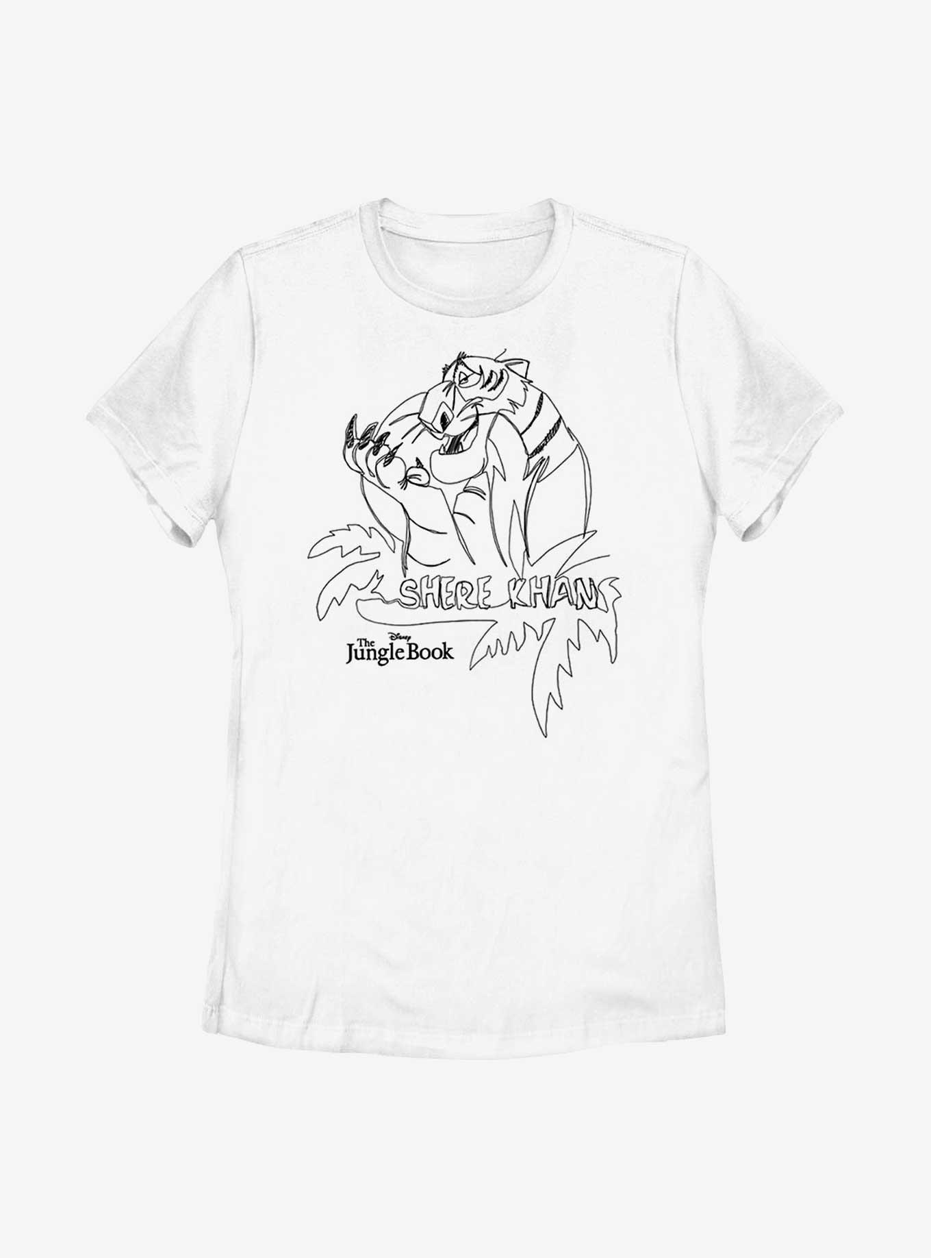 Disney The Jungle Book Shere Khan Womens T-Shirt, WHITE, hi-res