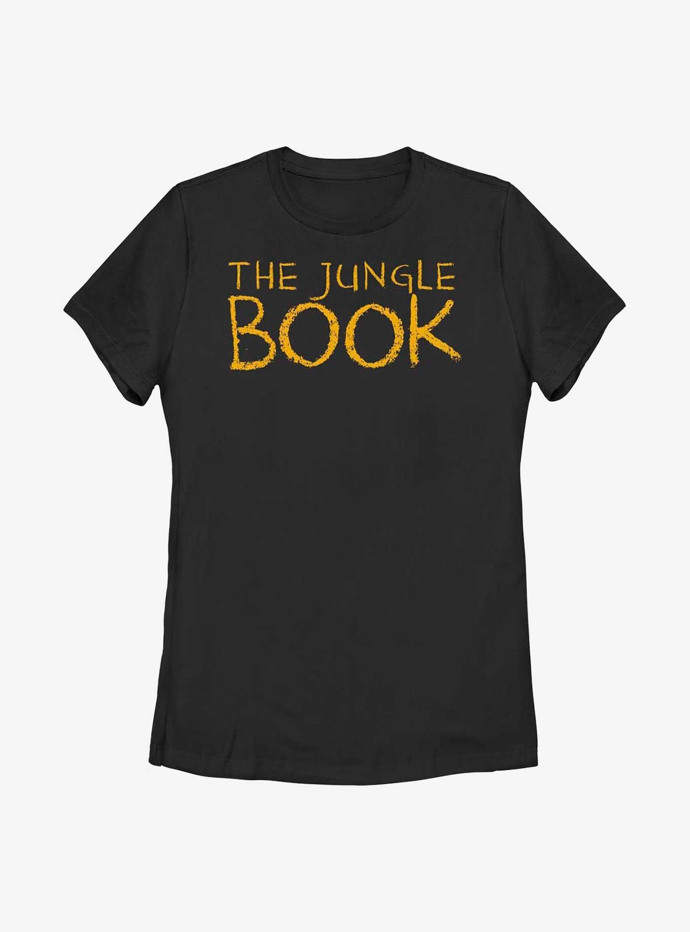 Disney The Jungle Book Sketch Title Womens T-Shirt, BLACK, hi-res