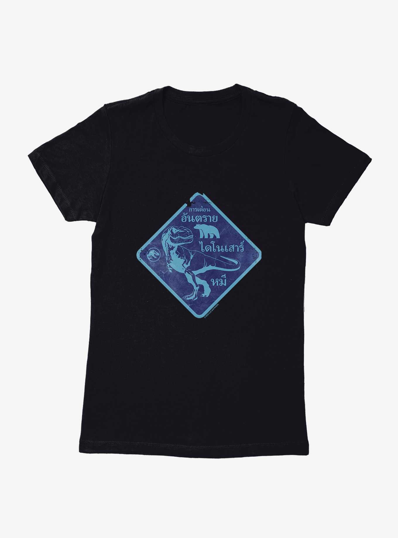 Jurassic World Dominion T. Rex Blue Sign Womens T-Shirt, , hi-res