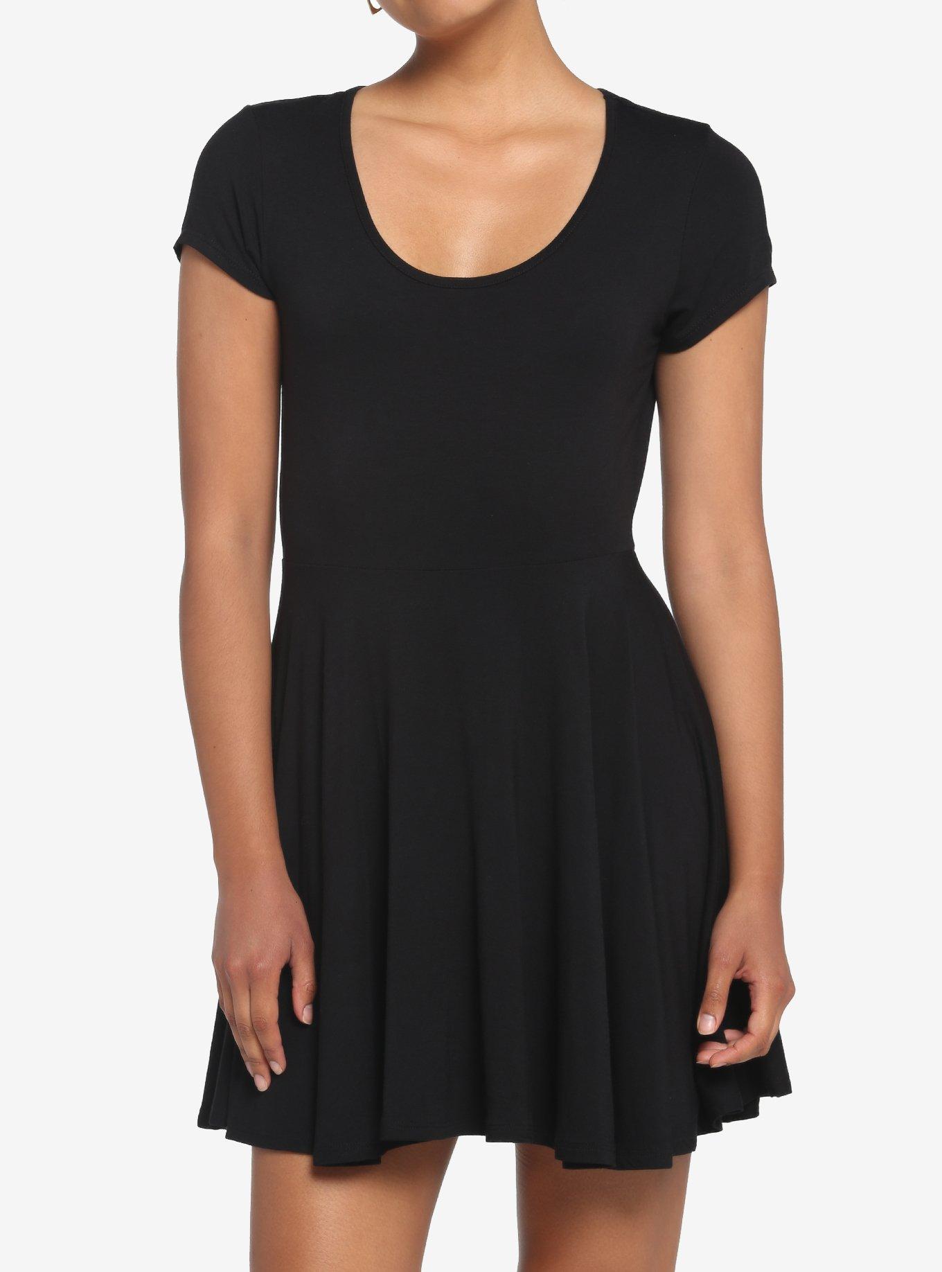 Black Skater Dress, , hi-res