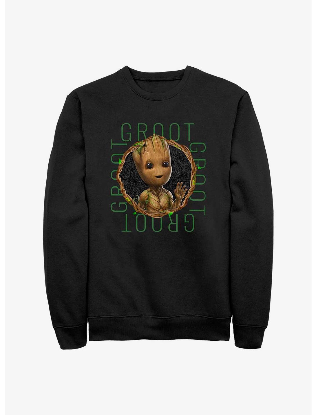 Marvel I Am Groot Focus Sweatshirt, BLACK, hi-res