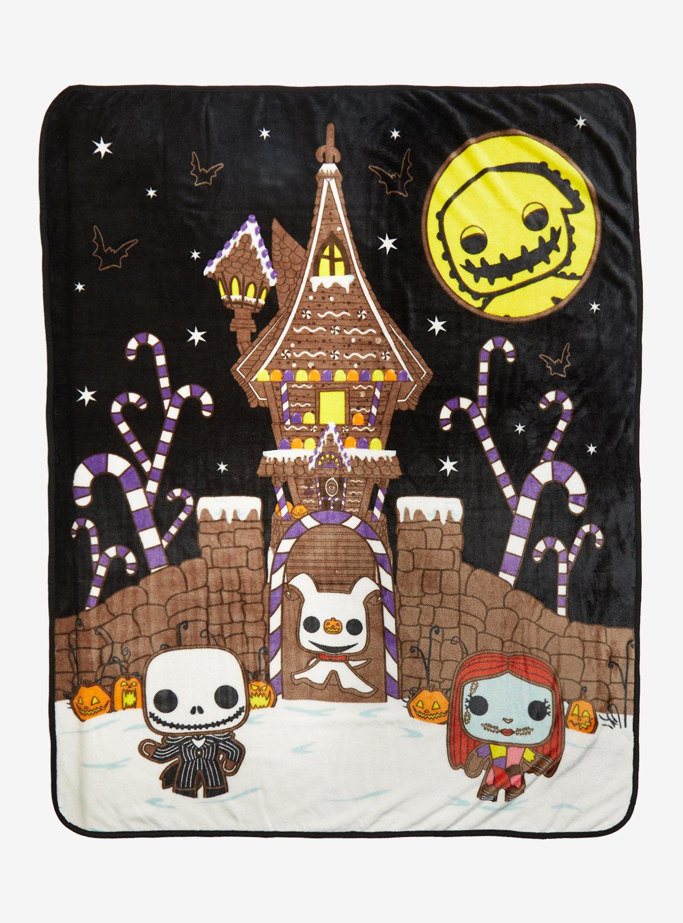 Funko The Nightmare Before Christmas Gingerbread Throw Blanket Hot Topic Exclusive