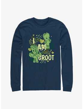 Marvel I Am Groot Leaf Heart Groot Long Sleeve T-Shirt, , hi-res