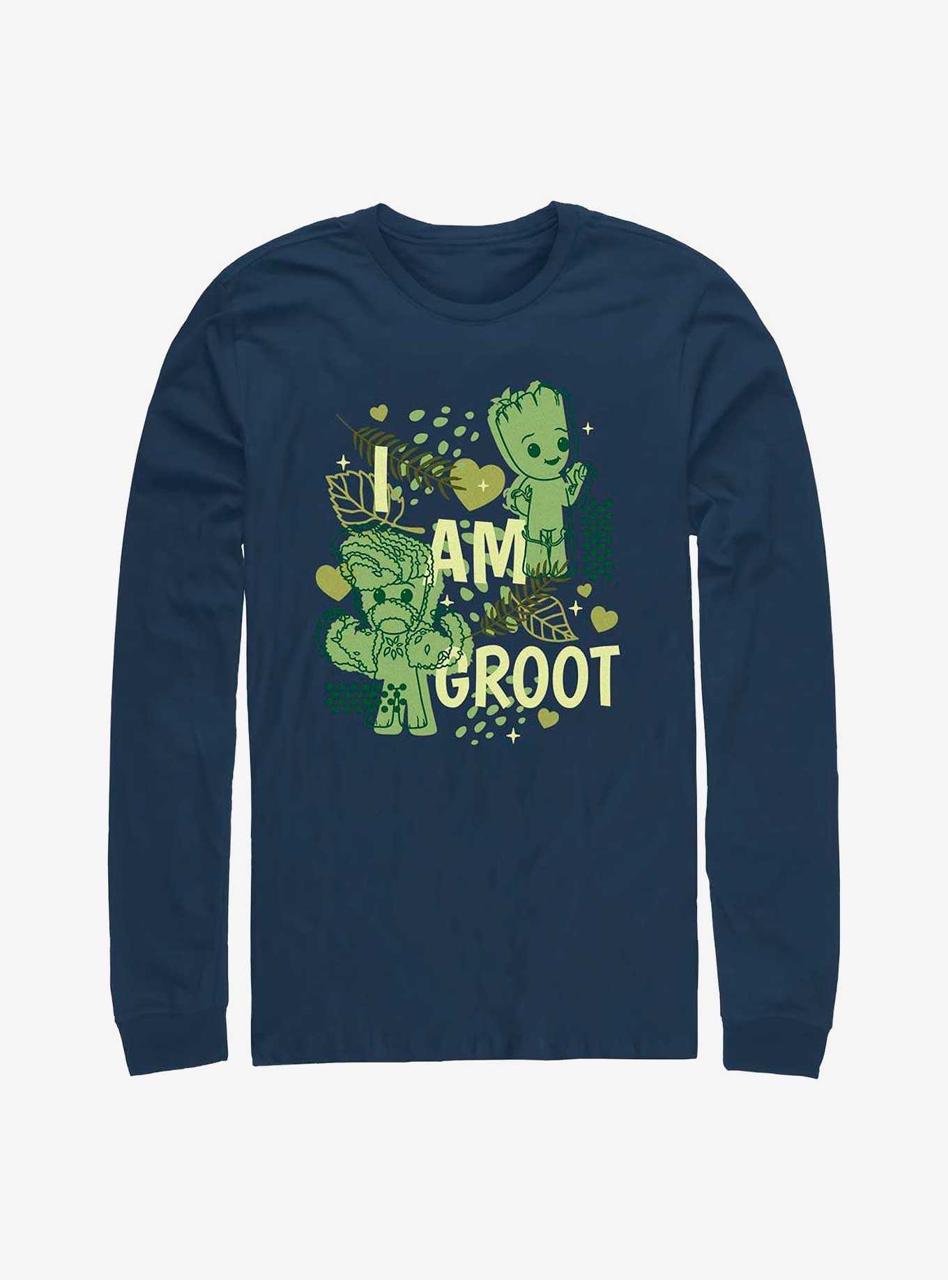 Marvel I Am Groot Leaf Heart Groot Long Sleeve T-Shirt, , hi-res