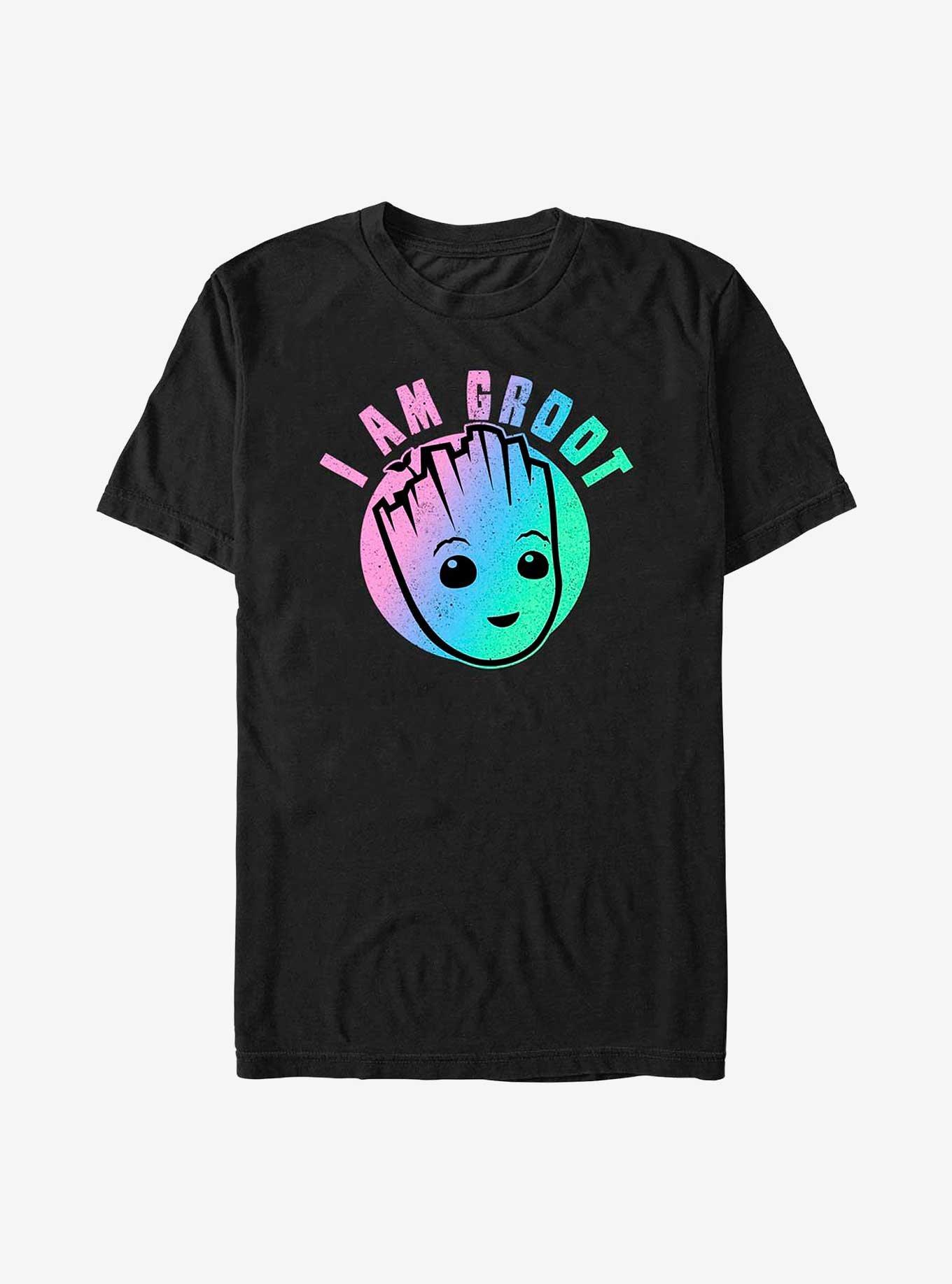 Marvel I Am Groot Holographic T-Shirt, BLACK, hi-res