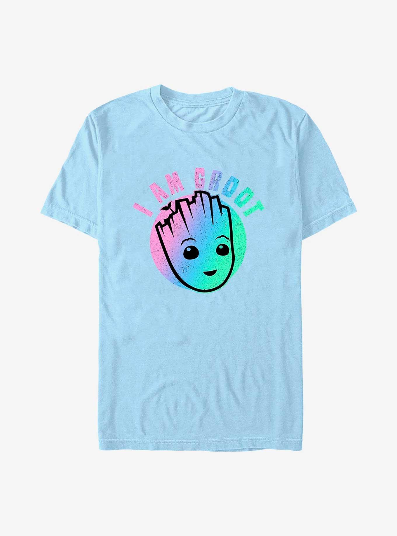 Marvel I Am Groot Holographic T-Shirt, LT BLUE, hi-res