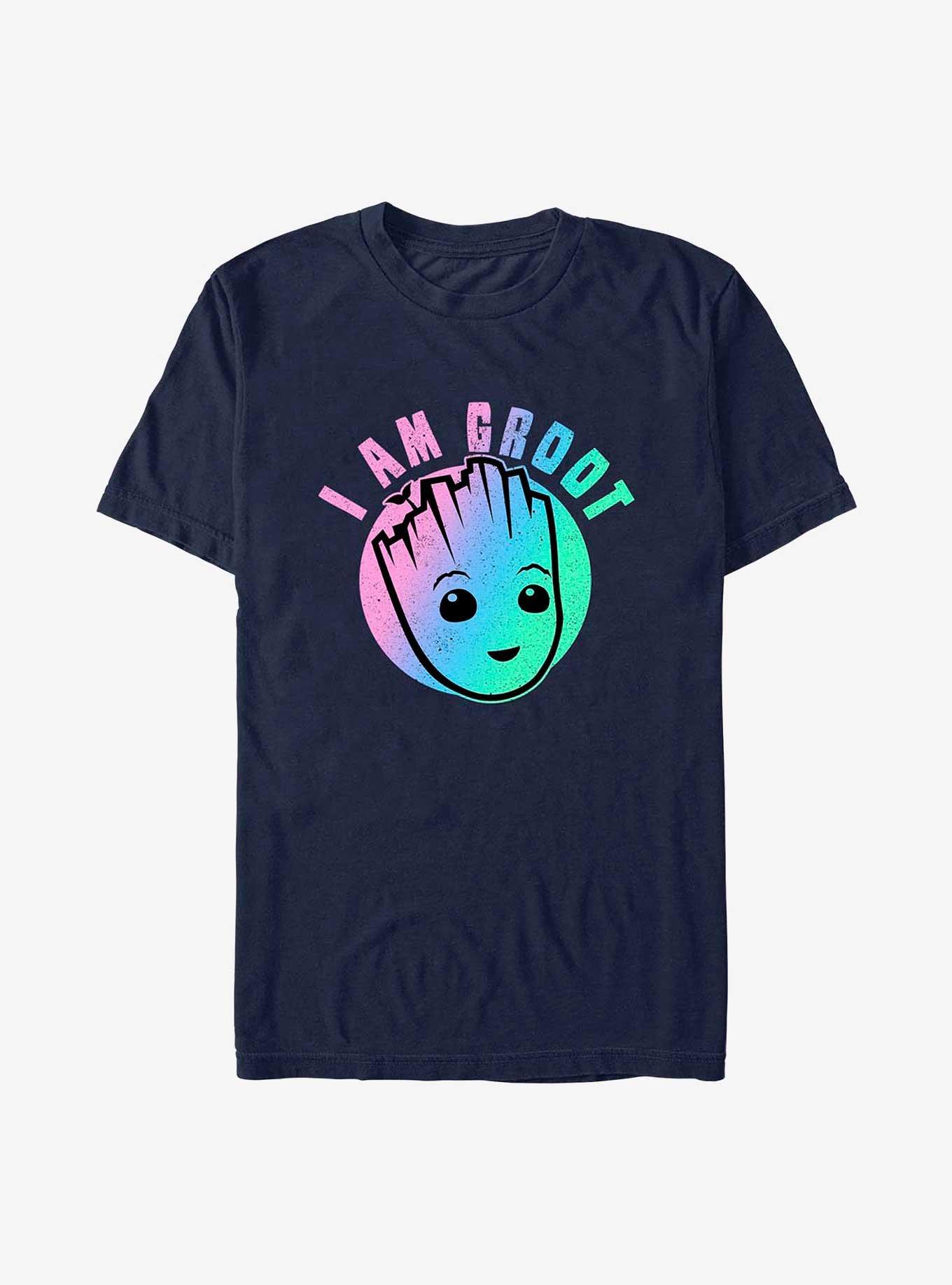 Marvel I Am Groot Holographic T-Shirt, NAVY, hi-res