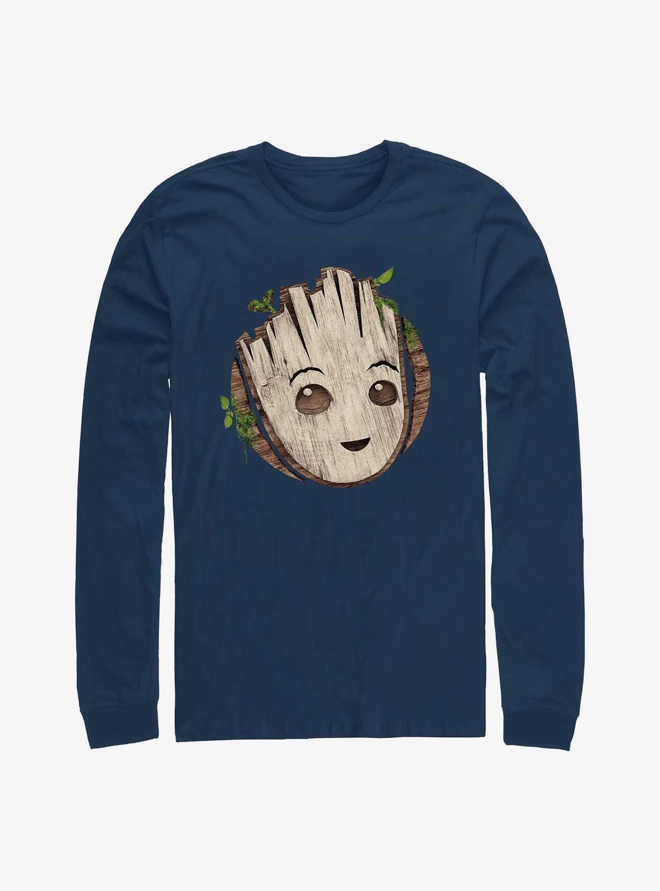 Marvel I Am Groot Wooden Badge T-Shirt