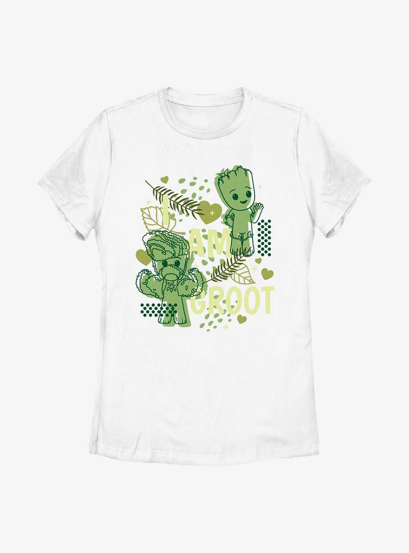 Marvel I Am Groot Leaf Heart Groot Womens T-Shirt, , hi-res