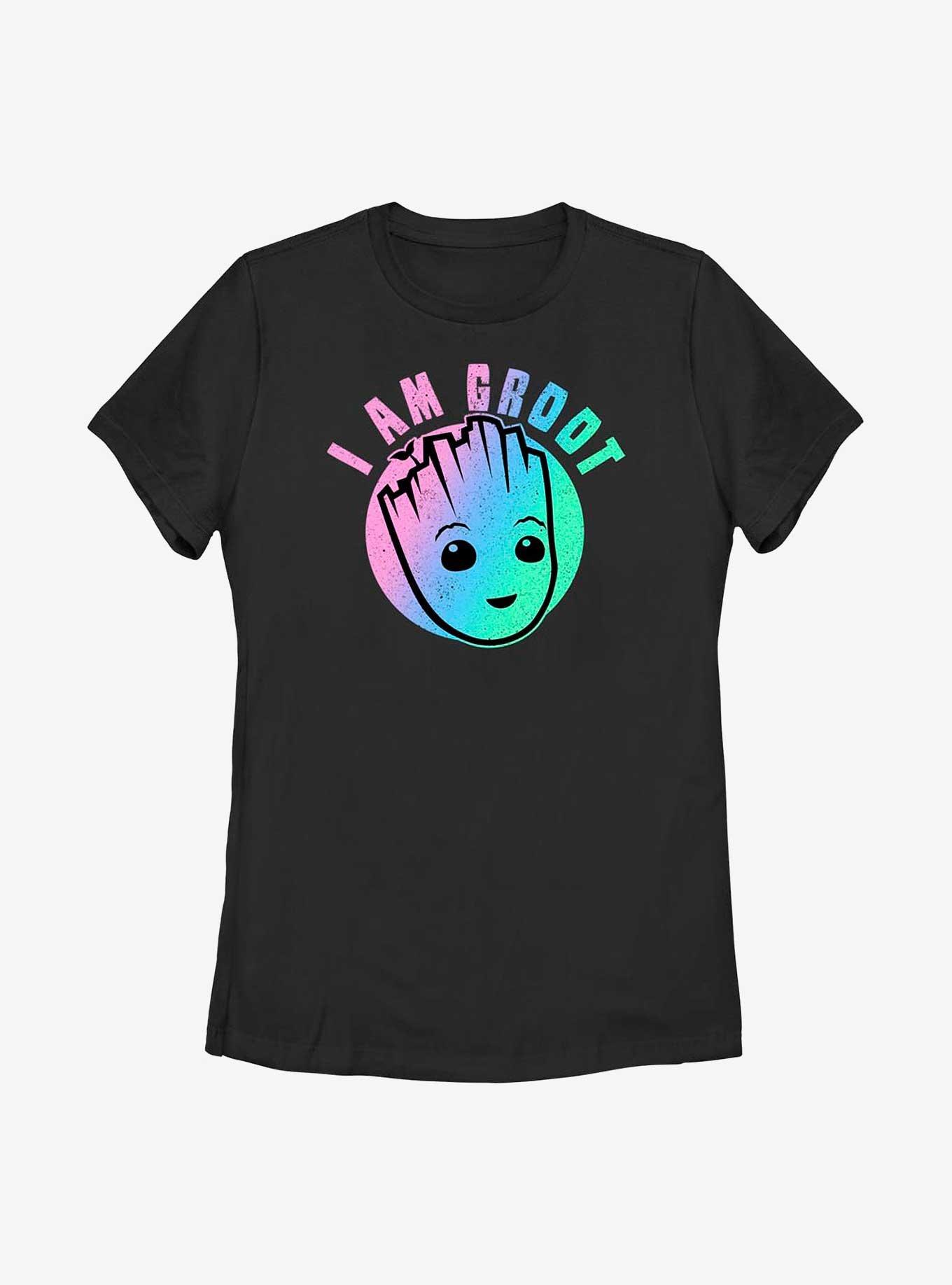 Marvel I Am Groot Holographic Womens T-Shirt, BLACK, hi-res