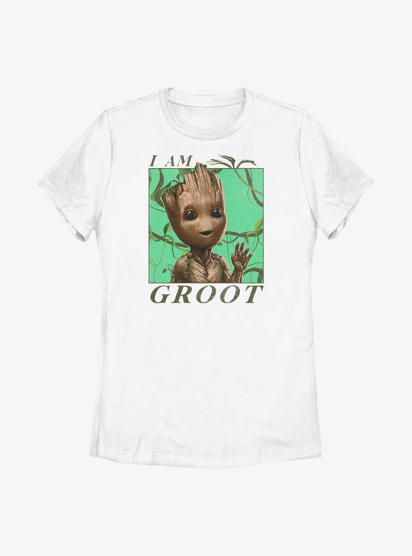 Marvel I Am Groot Jungle Vibes Womens T-Shirt, WHITE, hi-res