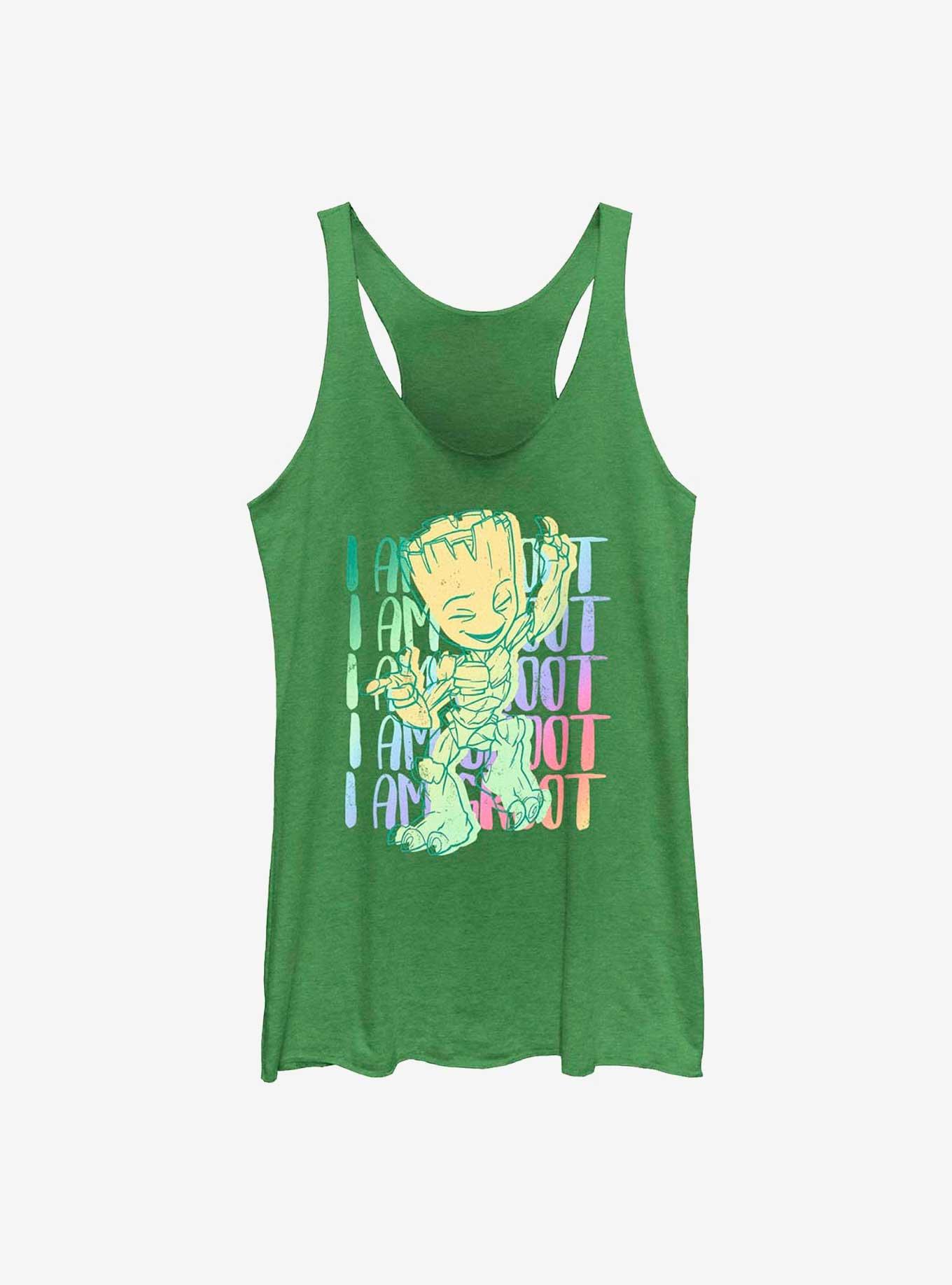 Marvel I Am Groot Color Stack Womens Tank Top, ENVY, hi-res