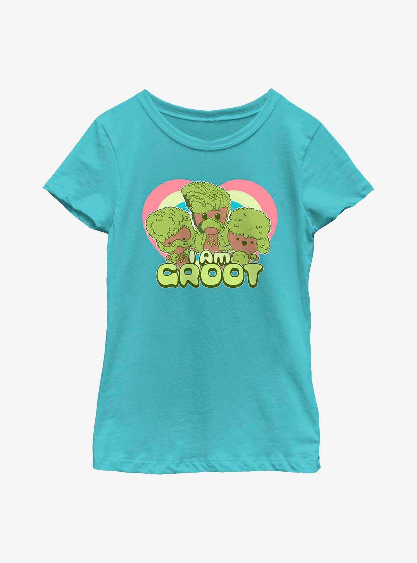 Marvel I Am Groot Hearts Trio Youth Girls T-Shirt, , hi-res