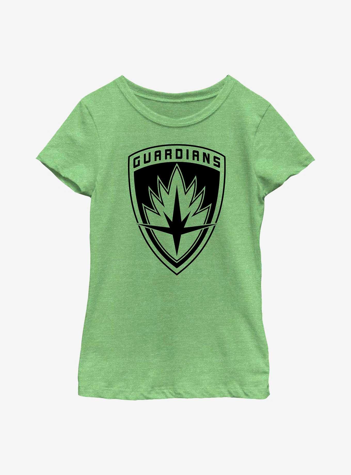 Marvel I Am Groot Guardians Badge Youth Girls T-Shirt, GRN APPLE, hi-res