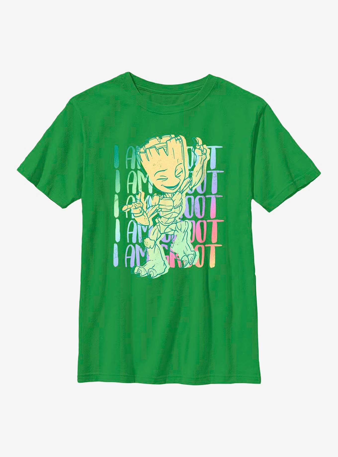 Marvel I Am Groot Color Stack Youth T-Shirt, KELLY, hi-res